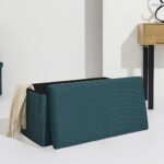 Σκαμπό-Μπαούλο Atom Home Deco Factory - 76X38X38Cm - Μπλε