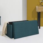 Σκαμπό-Μπαούλο Atom Home Deco Factory - 76X38X38Cm - Μπλε