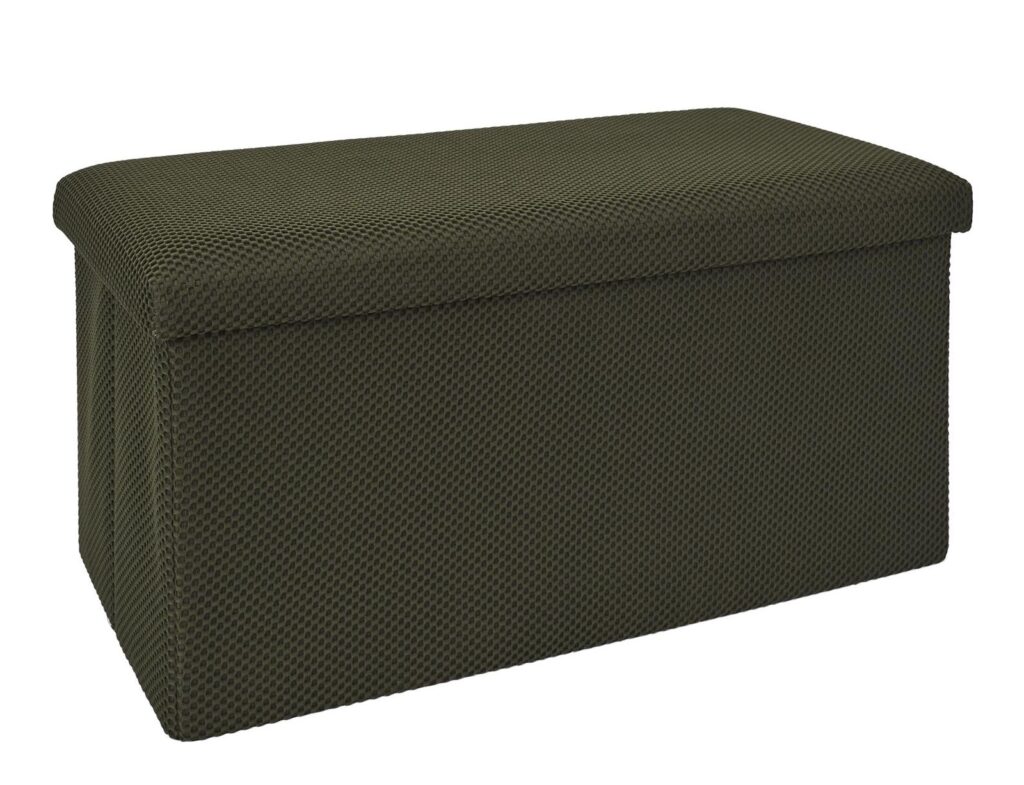Σκαμπό-Μπαούλο Atom Home Deco Factory - 76X38X38Cm - Πράσινο