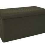 Σκαμπό-Μπαούλο Atom Home Deco Factory - 76X38X38Cm - Πράσινο
