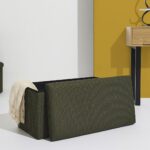 Σκαμπό-Μπαούλο Atom Home Deco Factory - 76X38X38Cm - Πράσινο