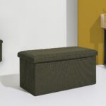Σκαμπό-Μπαούλο Atom Home Deco Factory - 76X38X38Cm - Πράσινο