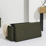 Σκαμπό-Μπαούλο Atom Home Deco Factory - 76X38X38Cm - Πράσινο