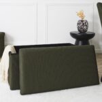 Σκαμπό-Μπαούλο Atom Home Deco Factory - 76X38X38Cm - Πράσινο