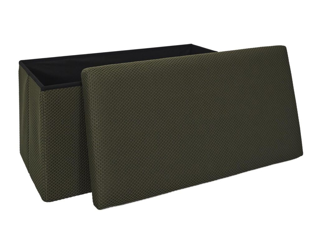 Σκαμπό-Μπαούλο Atom Home Deco Factory - 76X38X38Cm - Πράσινο