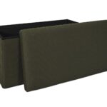 Σκαμπό-Μπαούλο Atom Home Deco Factory - 76X38X38Cm - Πράσινο