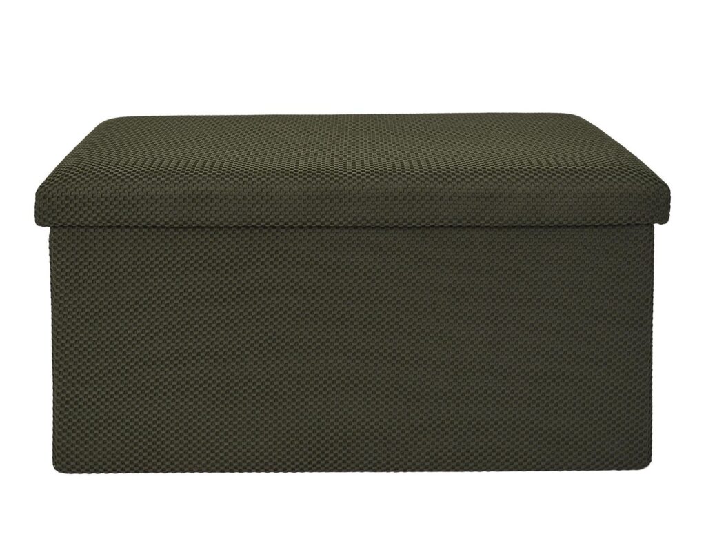 Σκαμπό-Μπαούλο Atom Home Deco Factory - 76X38X38Cm - Πράσινο