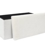 Σκαμπό-Μπαούλο Scott Home Deco Factory - 76X38X38Cm - Μπεζ