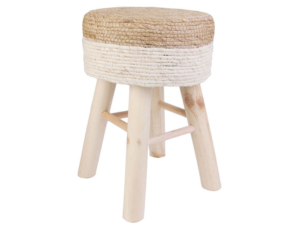 Σκαμπό & Πουφ Beige Stool Hd6568