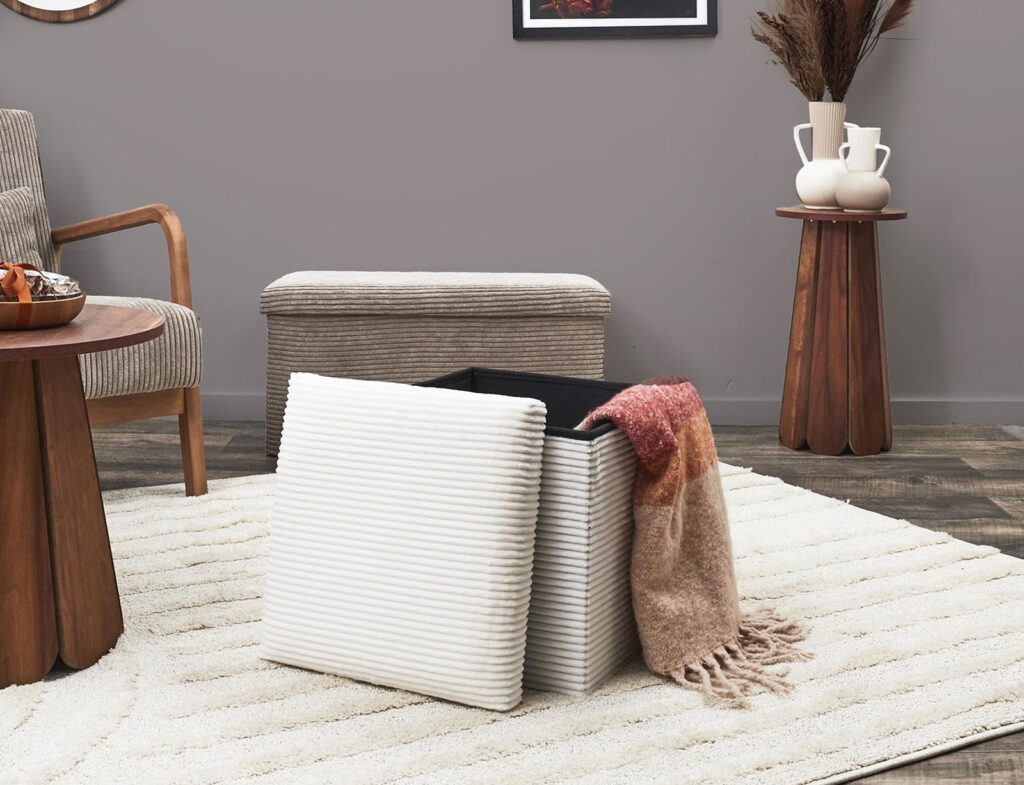 Σκαμπό & Πουφ Folding Chest Pouffe Scott Beige