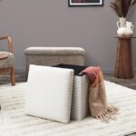 Σκαμπό & Πουφ Folding Chest Pouffe Scott Beige