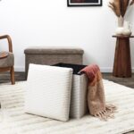 Σκαμπό & Πουφ Folding Chest Pouffe Scott Beige
