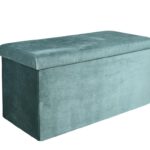 Σκαμπό & Πουφ Giulia Velvet Foldable Storage Bench Hd6815