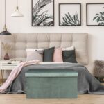 Σκαμπό & Πουφ Giulia Velvet Foldable Storage Bench Hd6815