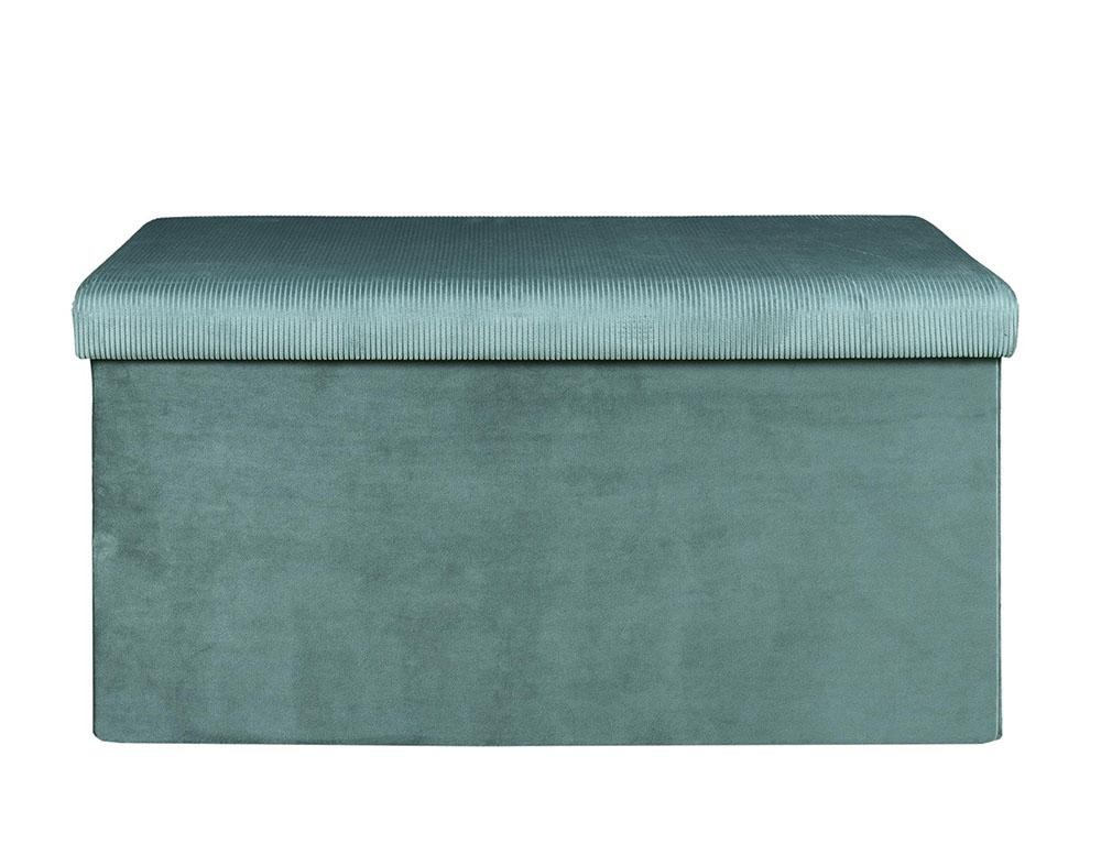 Σκαμπό & Πουφ Giulia Velvet Foldable Storage Bench Hd6815