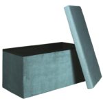 Σκαμπό & Πουφ Giulia Velvet Foldable Storage Bench Hd6815