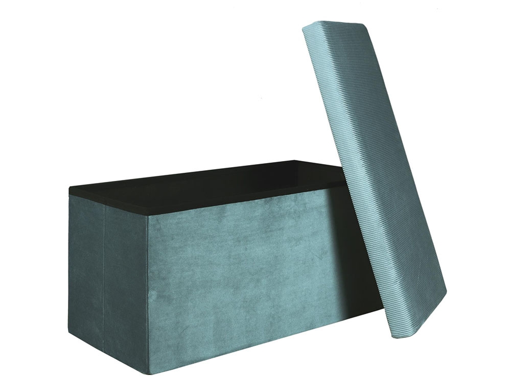 Σκαμπό & Πουφ Giulia Velvet Foldable Storage Bench Hd6815