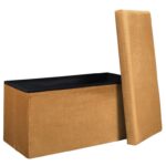 Σκαμπό & Πουφ Giulia Velvet Foldable Storage Bench Hd6817
