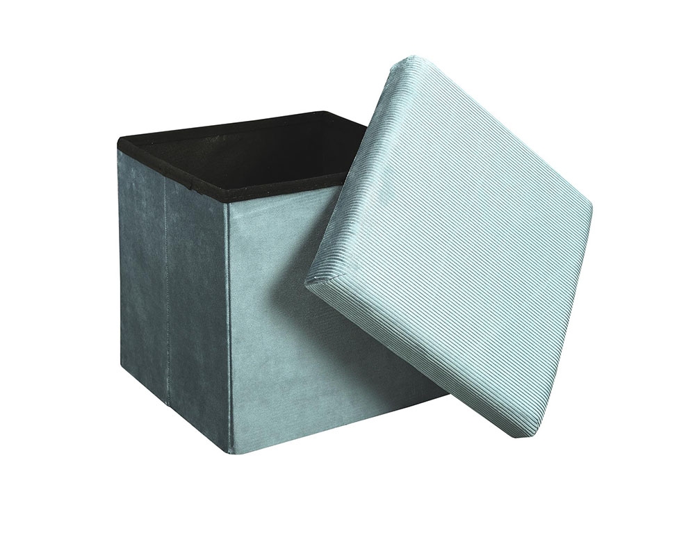 Σκαμπό & Πουφ Giulia Velvet Foldable Storage Pouffe Hd6811