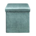 Σκαμπό & Πουφ Giulia Velvet Foldable Storage Pouffe Hd6811