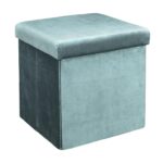 Σκαμπό & Πουφ Giulia Velvet Foldable Storage Pouffe Hd6811