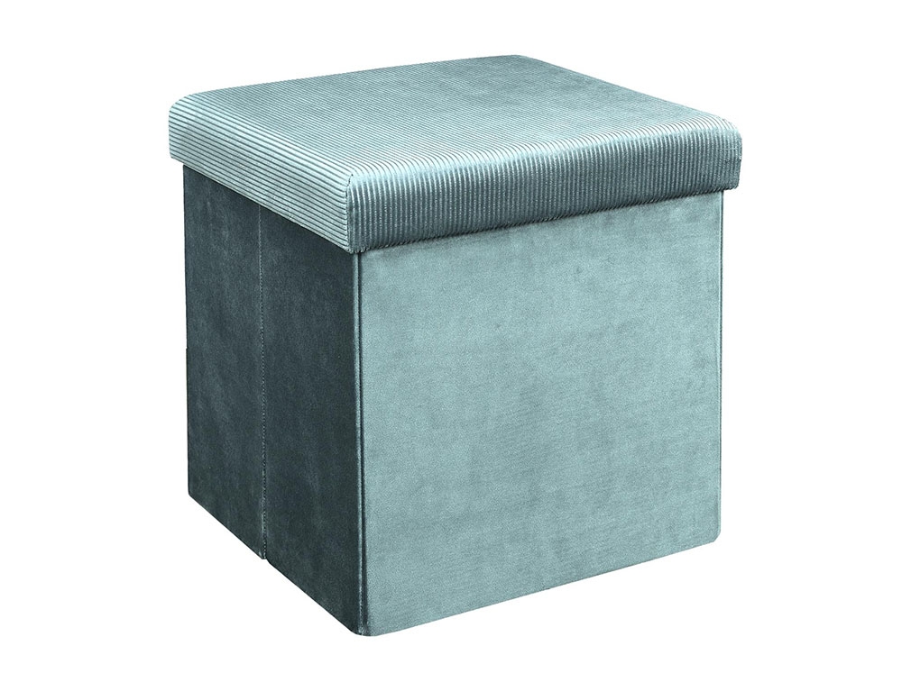 Σκαμπό & Πουφ Giulia Velvet Foldable Storage Pouffe Hd6811