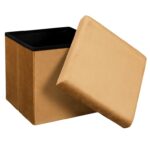 Σκαμπό & Πουφ Giulia Velvet Foldable Storage Pouffe Hd6813