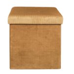Σκαμπό & Πουφ Giulia Velvet Foldable Storage Pouffe Hd6813