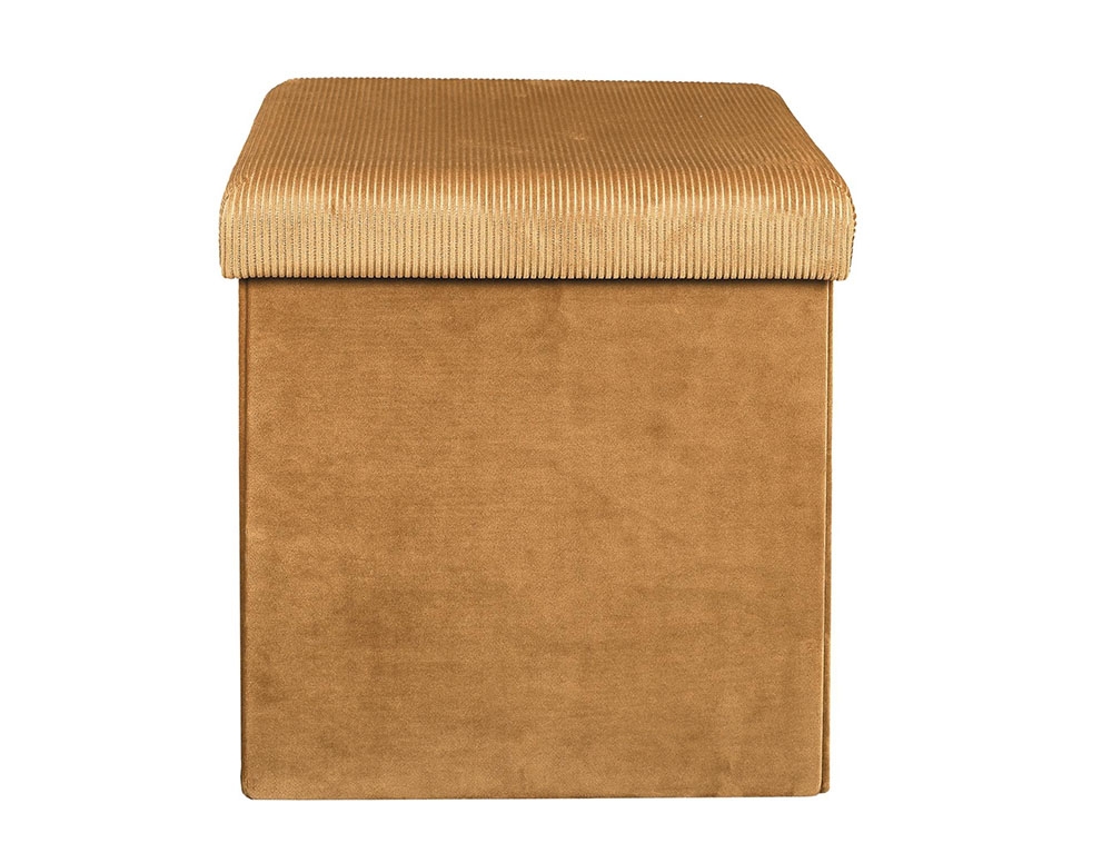 Σκαμπό & Πουφ Giulia Velvet Foldable Storage Pouffe Hd6813