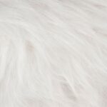 Σκαμπό & Πουφ Oslo Wht Fur Side Stool Atmosphera 140057D