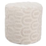 Σκαμπό & Πουφ Pouf Round W Arch Design 40X38 Hz1601350