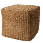 Σκαμπό & Πουφ Pouf Square Natural 40X40X38Cm