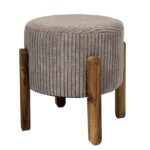 Σκαμπό & Πουφ Scott Side Stool Taupe Hd0335