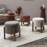 Σκαμπό & Πουφ Scott Side Stool Taupe Hd0335