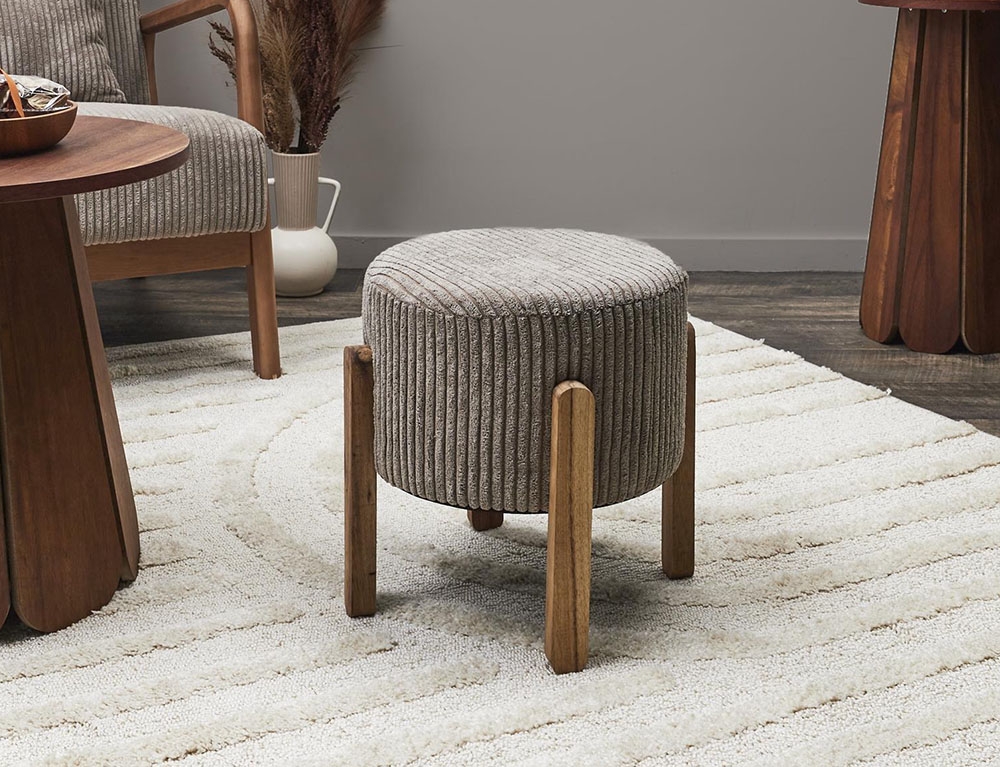 Σκαμπό & Πουφ Scott Side Stool Taupe Hd0335