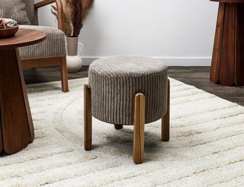 Σκαμπό & Πουφ Scott Side Stool Taupe Hd0335