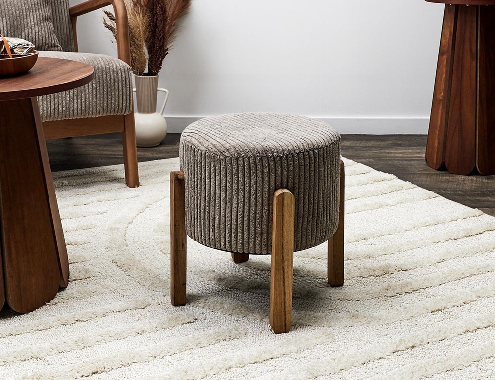 Σκαμπό & Πουφ Scott Side Stool Taupe Hd0335