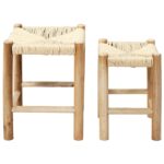Σκαμπό & Πουφ Tabouret Gigognes X2 Bois Hamram M1 Hd7627