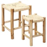 Σκαμπό & Πουφ Tabouret Gigognes X2 Bois Hamram M1 Hd7627