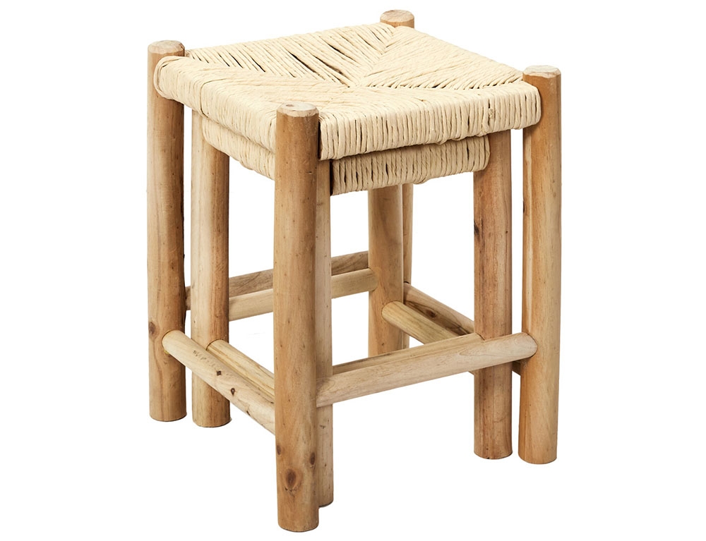 Σκαμπό & Πουφ Tabouret Gigognes X2 Bois Hamram M1 Hd7627
