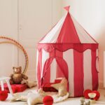 Σκηνή Circus Atmosphera Για Παιδιά - 100X100X135Cm - Κόκκινο/Λευκό