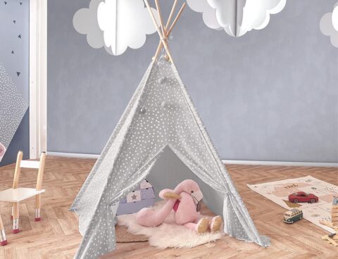 Σκηνή Home Deco Kids Για Παιδιά - 120X120X160Cm - Γκρι