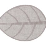 Σουπλά & Σουβέρ Leaf Placemat 50X33 Light Gray 118842K