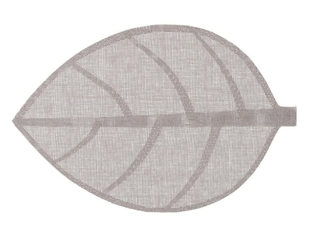 Σουπλά & Σουβέρ Leaf Placemat 50X33 Light Gray 118842K