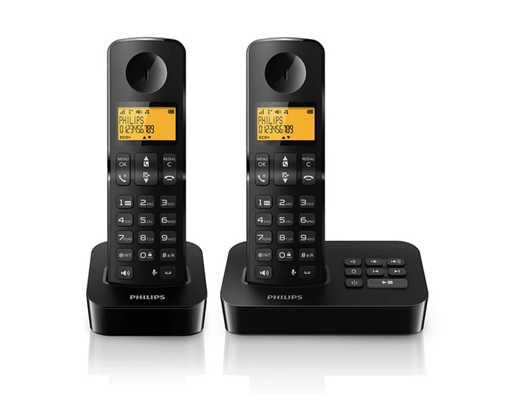 Σταθερά Τηλέφωνα Ασύρματα / Ενσύρματα Telephone D2652B/01 Dual Abs Philips Cordless