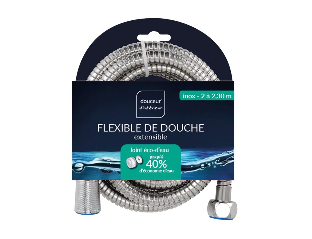 Στήλες Και Τηλέφωνα Ντους Extendable Shower Hose 2 A 2.30 M Stainless Steel