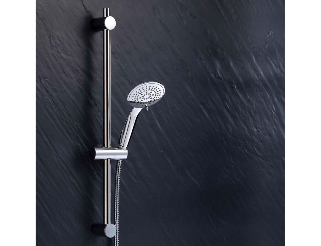 Στήλες Και Τηλέφωνα Ντους Shower Kit 5 Fct+Fixing Bar H 24 X Γ 12 Cm Plasti