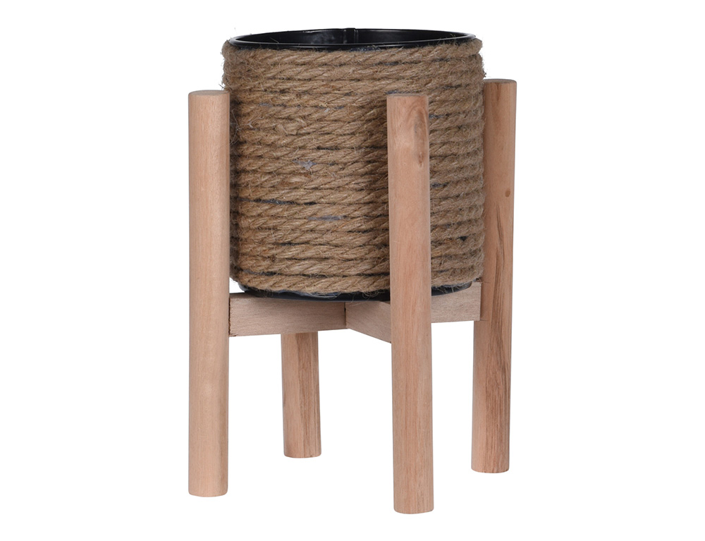 Τεχνητά Φυτά & Κασπώ Flower Pot Jute On Legs 23Cm 437000450