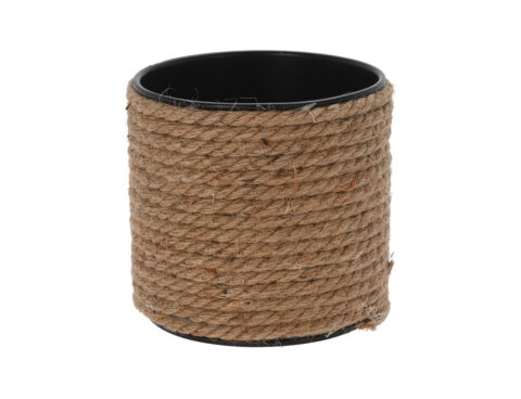 Τεχνητά Φυτά & Κασπώ Flower Pot Metal Jute 12X12X12 437000440