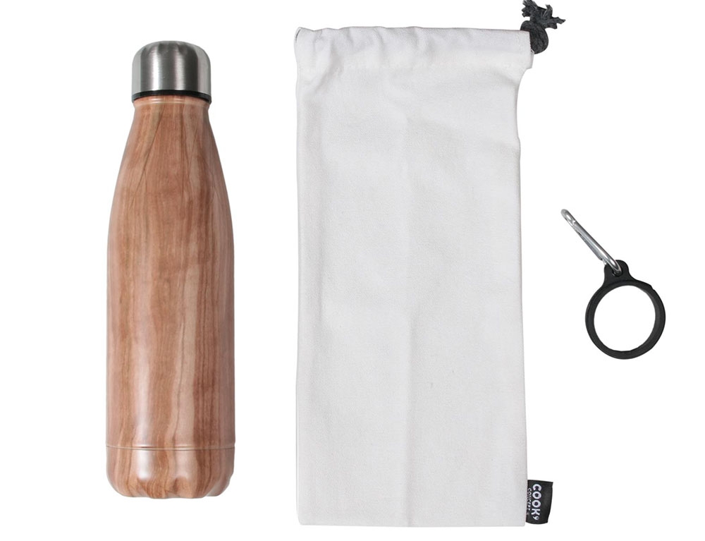 Θερμός Bottle With Carabiner Clip And Travel Cover Ka4655